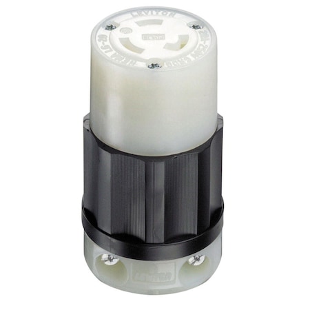 Leviton Leviton Industrial Nylon Grounding Locking Connector L6-20R 16-10 AWG 2 Pole 3 Wire 02323-0PB